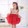 Flaming Red Girls' Embroidered Smocked Dress